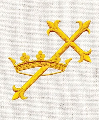 Standard Symbol - Slant Cross & Crown (D-1377)
